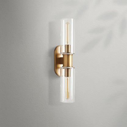 Harlien Clear Glass 2 - Light Wall Sconce - Lightings Menu