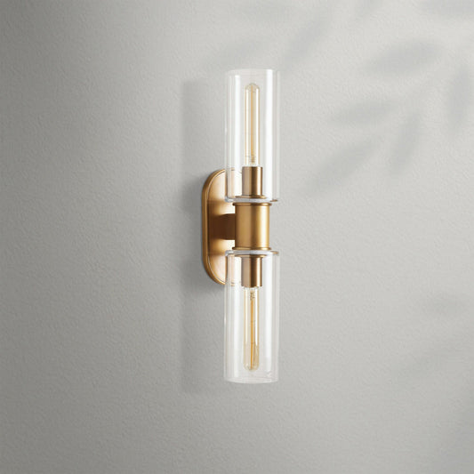 Harlien Clear Glass 2 - Light Wall Sconce - Lightings Menu