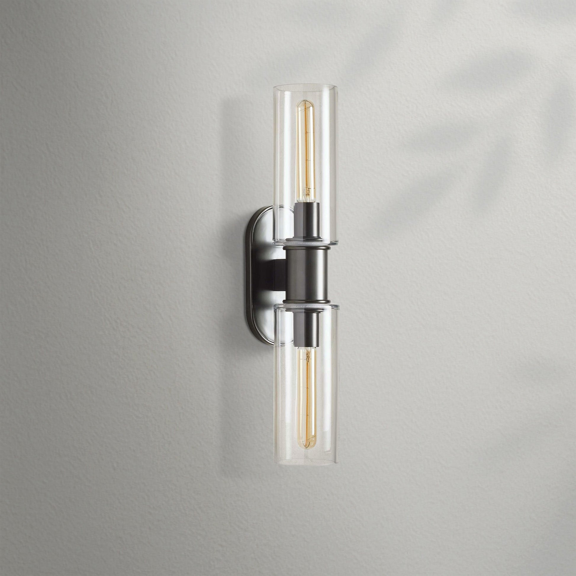 Harlien Clear Glass 2 - Light Wall Sconce - Lightings Menu