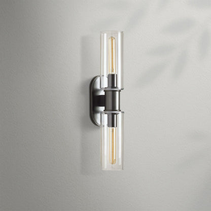 Harlien Clear Glass 2 - Light Wall Sconce - Lightings Menu