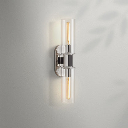 Harlien Clear Glass 2 - Light Wall Sconce - Lightings Menu