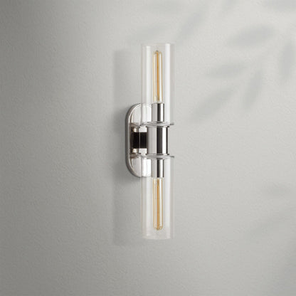 Harlien Clear Glass 2 - Light Wall Sconce - Lightings Menu