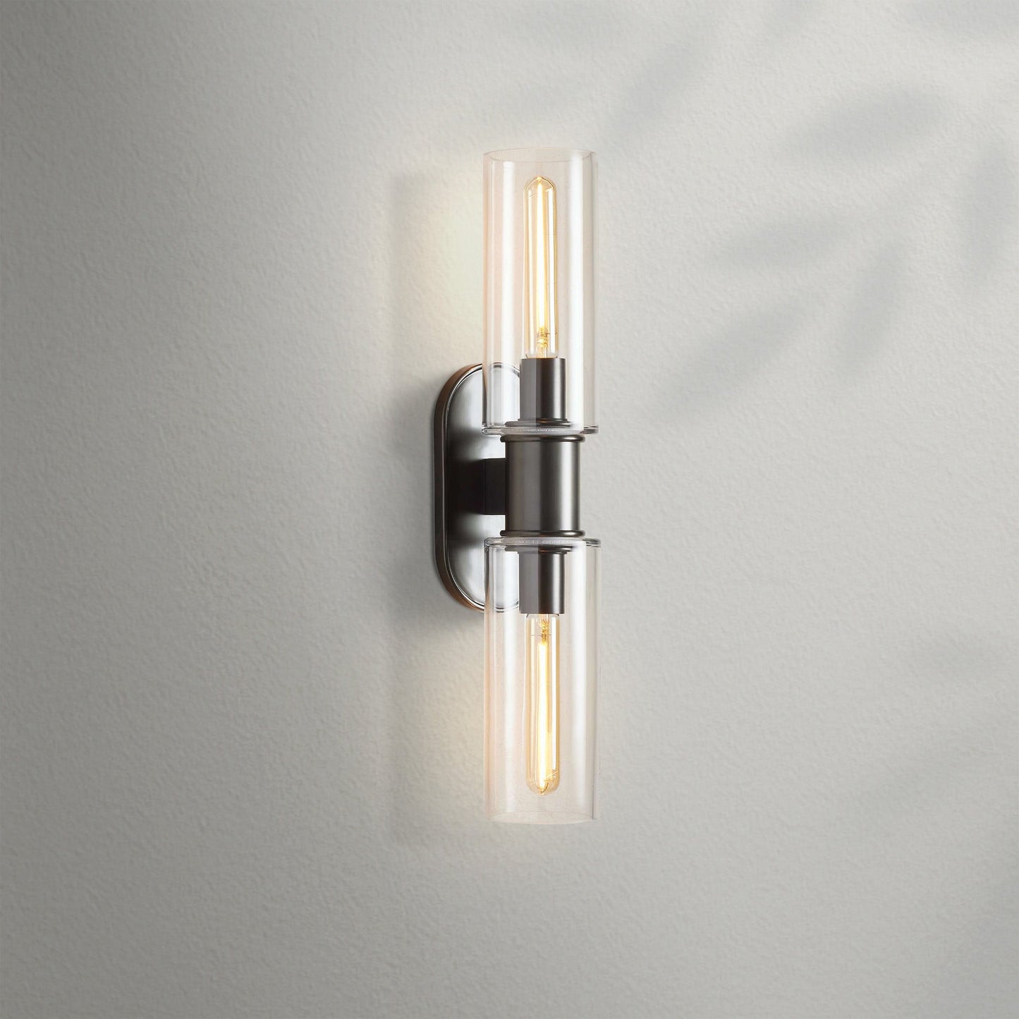 Harlien Clear Glass 2 - Light Wall Sconce - Lightings Menu