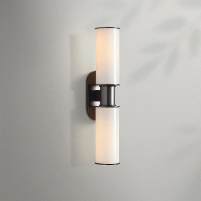 Harlien Modern Milk Glass 2 - Light Wall Sconce - Lightings Menu