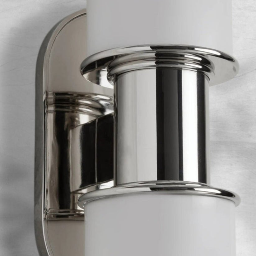Harlien Modern Milk Glass 2 - Light Wall Sconce - Lightings Menu