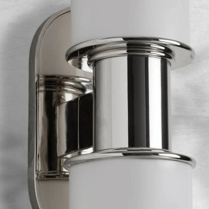 Harlien Modern Milk Glass 2 - Light Wall Sconce - Lightings Menu