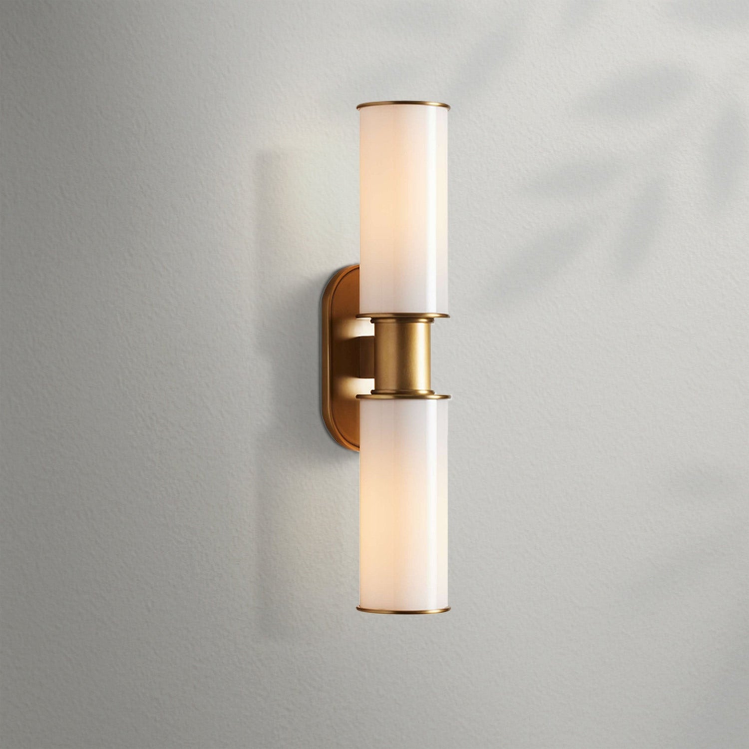 Harlien Modern Milk Glass 2 - Light Wall Sconce - Lightings Menu