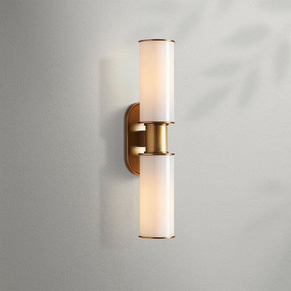 Harlien Modern Milk Glass 2 - Light Wall Sconce - Lightings Menu