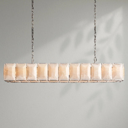 Harlows Calcite Rectangular Chandelier - Lightings Menu