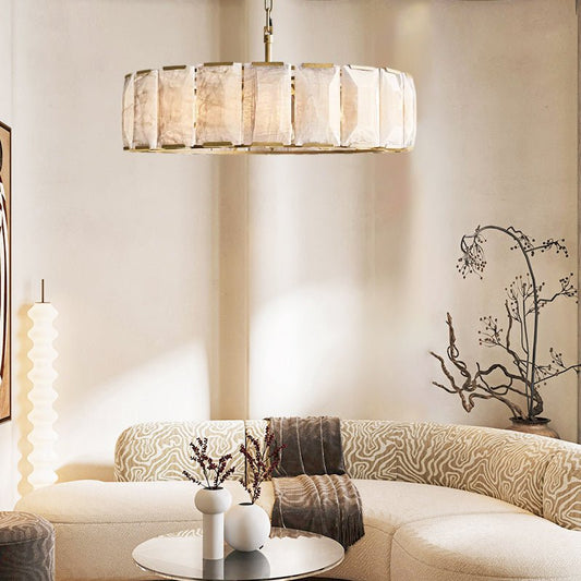 Harlows Calcite Round Chandelier - Lightings Menu