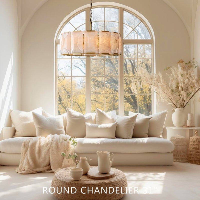 Harlows Calcite Round Chandelier - Lightings Menu