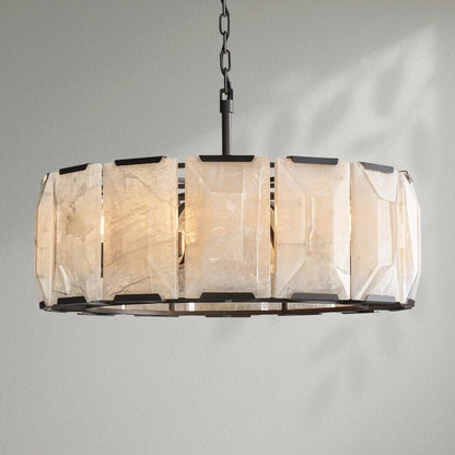 Harlows Calcite Round Chandelier - Lightings Menu