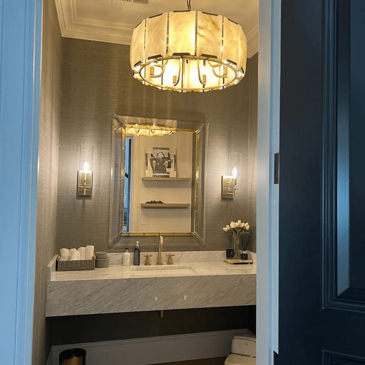 Harlows Calcite Round Chandelier - Lightings Menu