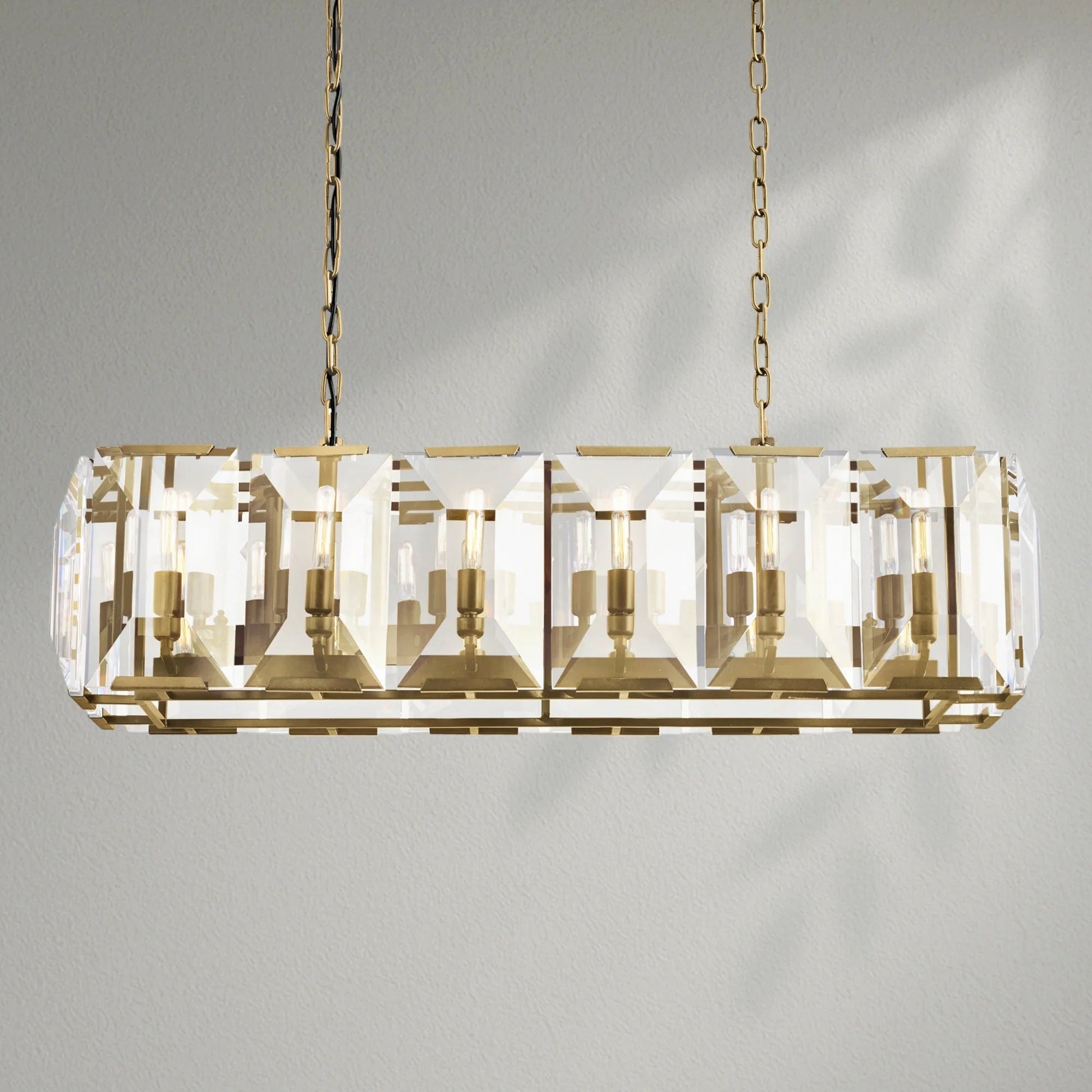 Harlows Crystal Rectangle Chandelier - Lightings Menu