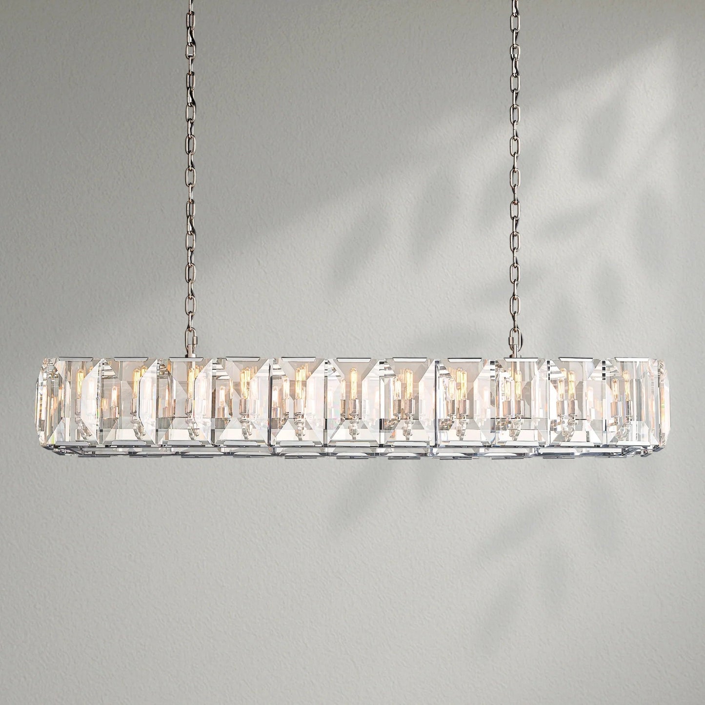 Harlows Crystal Rectangle Chandelier - Lightings Menu
