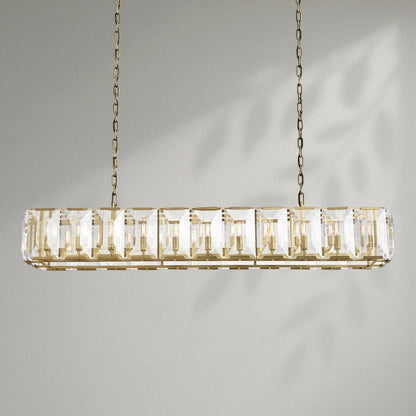 Harlows Crystal Rectangle Chandelier - Lightings Menu
