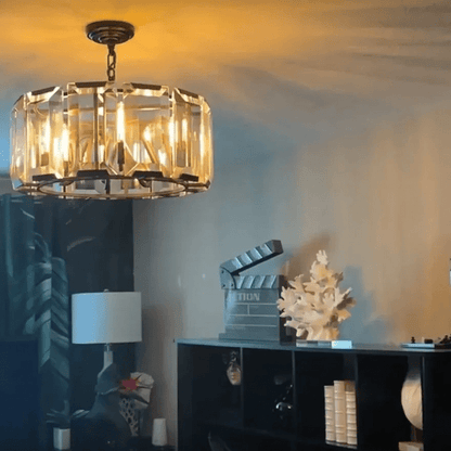 Harlows Crystal Round Chandelier - Lightings Menu
