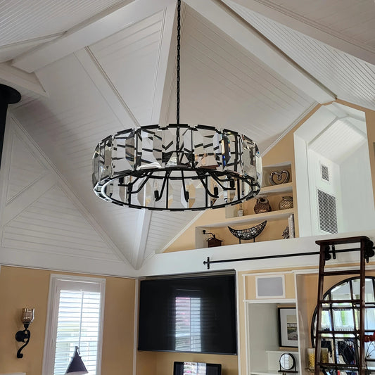 Harlows Crystal Round Chandelier - Lightings Menu