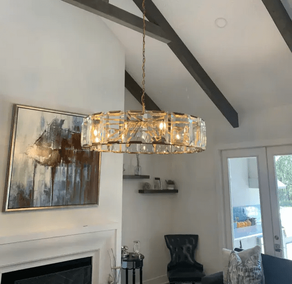 Harlows Crystal Round Chandelier - Lightings Menu