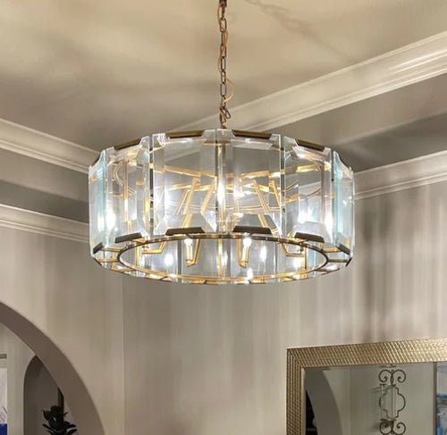 Harlows Crystal Round Chandelier - Lightings Menu