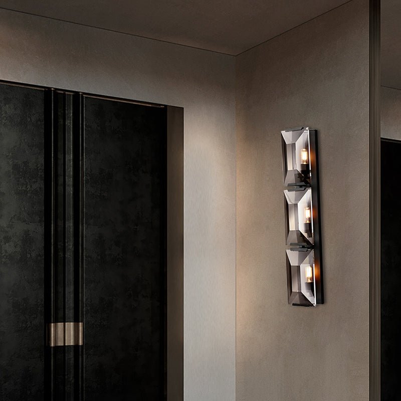 Harlows Crystal Triple Wall Lamp - Lightings Menu
