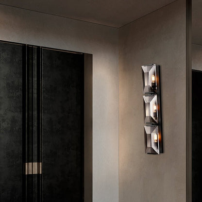 Harlows Crystal Triple Wall Lamp - Lightings Menu