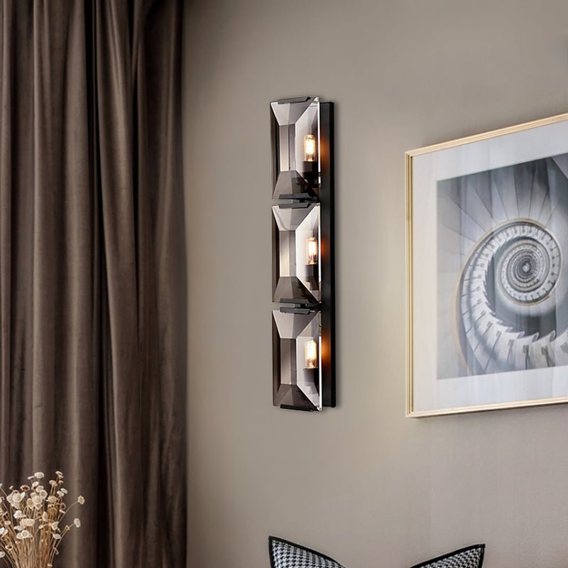 Harlows Crystal Triple Wall Lamp - Lightings Menu