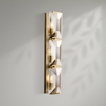 Harlows Crystal Triple Wall Lamp - Lightings Menu