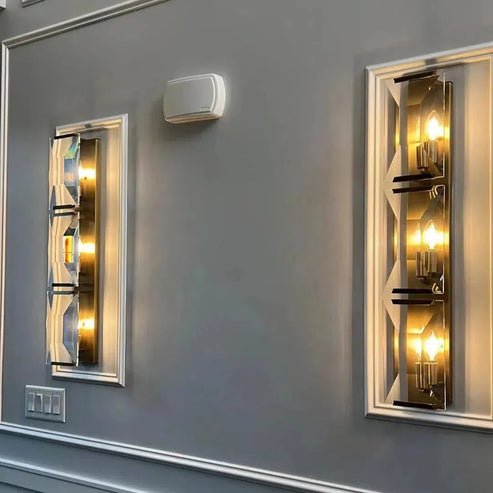 Harlows Crystal Triple Wall Lamp - Lightings Menu