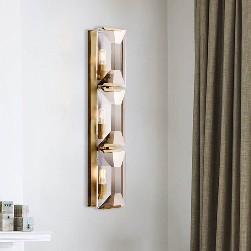 Harlows Crystal Triple Wall Lamp - Lightings Menu