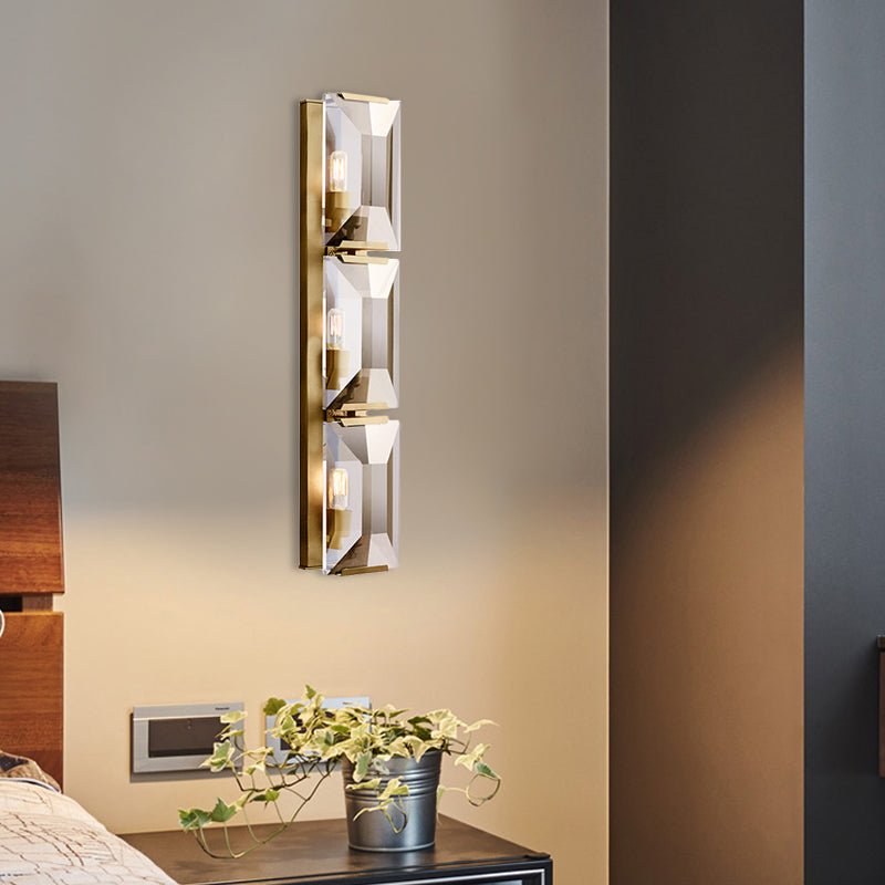 Harlows Crystal Triple Wall Lamp - Lightings Menu