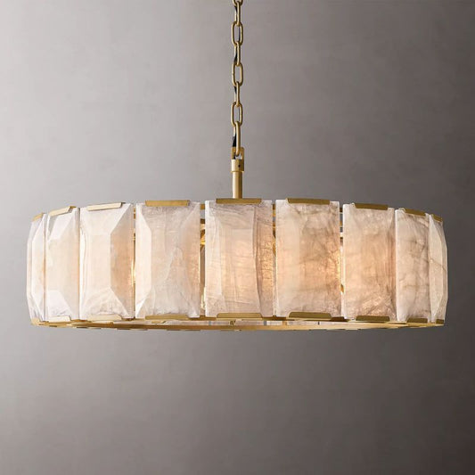 Hawsan Calcite Round Chandelier 43" - Lightings Menu