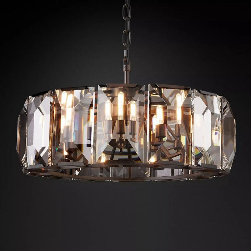 Hawsan Multicurve Crystal Round Chandelier 31“ - Lightings Menu
