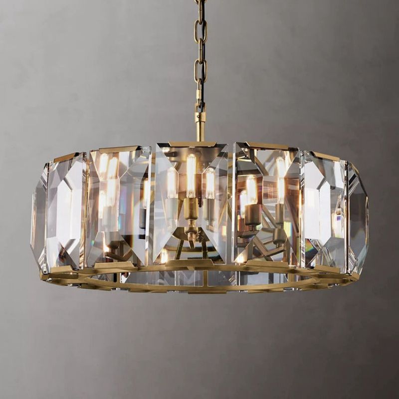 Hawsan Multicurve Crystal Round Chandelier 31“ - Lightings Menu