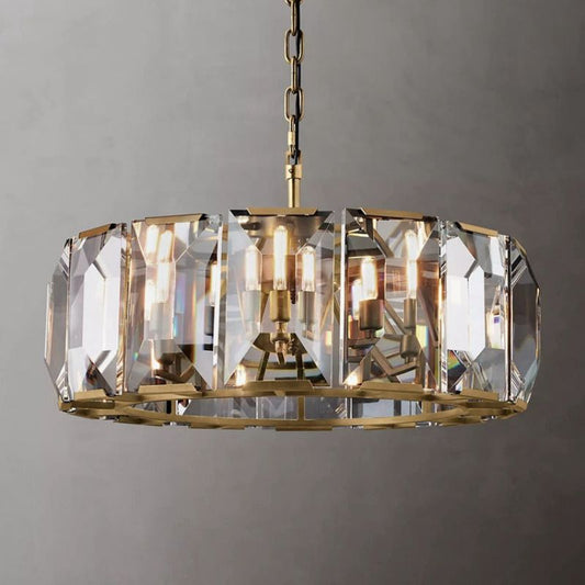 Hawsan Multicurve Crystal Round Chandelier 31“ - Lightings Menu