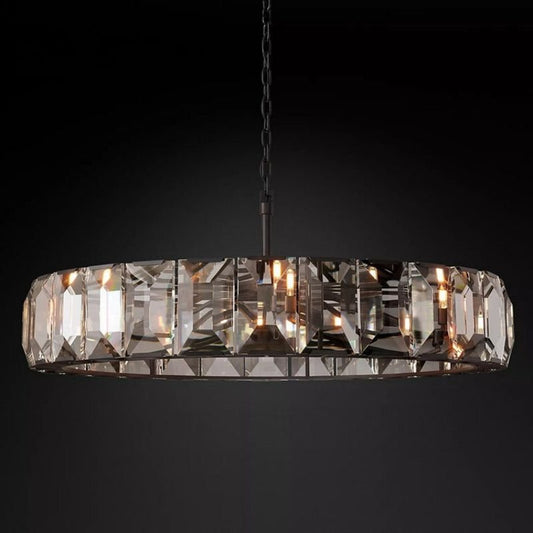 Hawsan Multicurve Crystal Round Chandelier 60“ - Lightings Menu