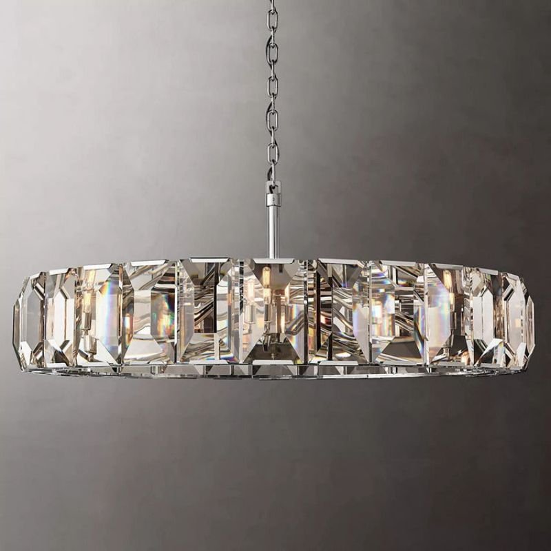 Hawsan Multicurve Crystal Round Chandelier 60“ - Lightings Menu