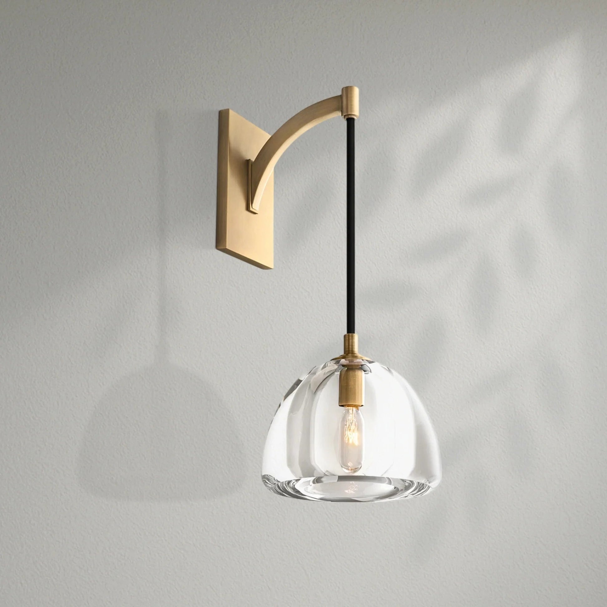 Hemispher Modern Glass Wall Sconce - Lightings Menu