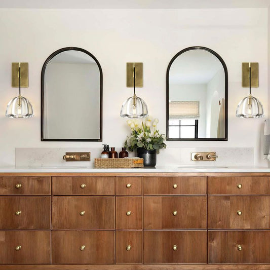 Hemispher Modern Glass Wall Sconce - Lightings Menu