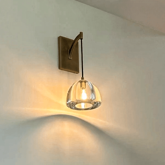 Hemispher Modern Glass Wall Sconce - Lightings Menu