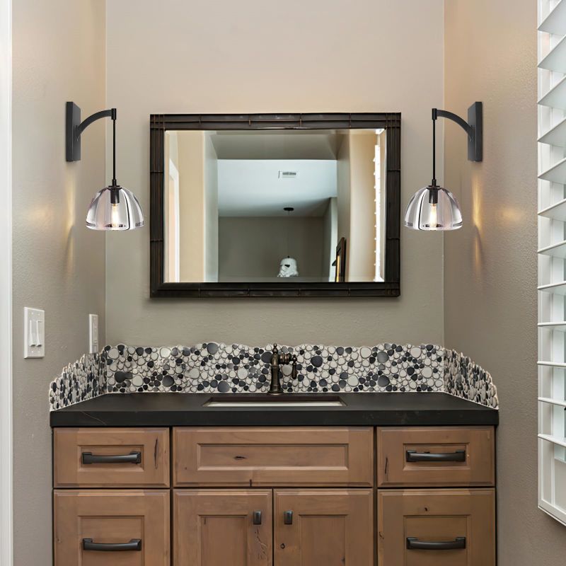 Hemispher Modern Glass Wall Sconce - Lightings Menu