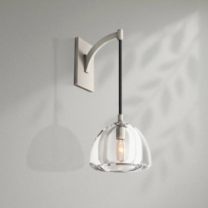 Hemispher Modern Glass Wall Sconce - Lightings Menu