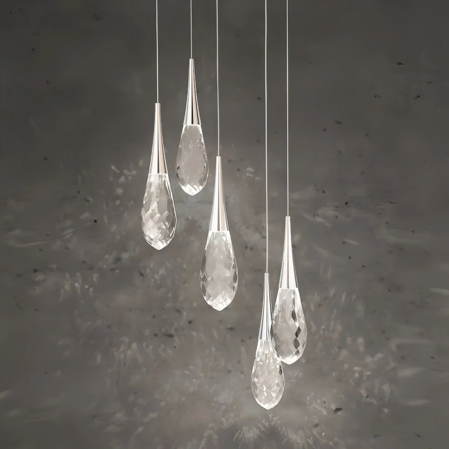 Hibiscus LED Multi Light Pendant Light Round Chandelier - Lightings Menu