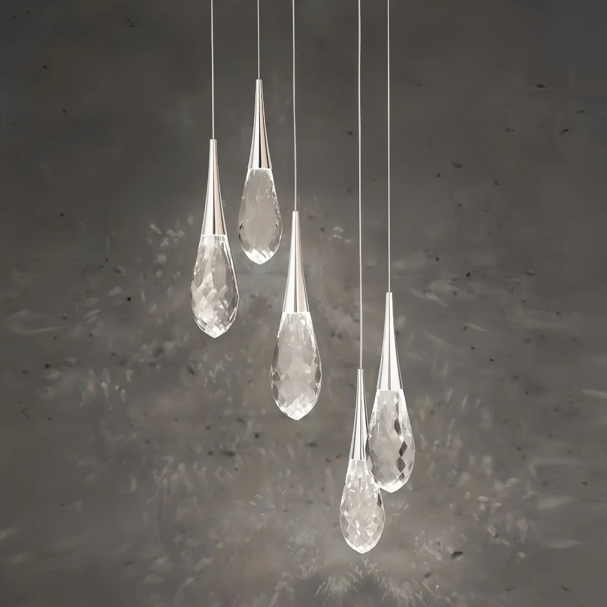 Hibiscus LED Multi Light Pendant Light Round Chandelier - Lightings Menu
