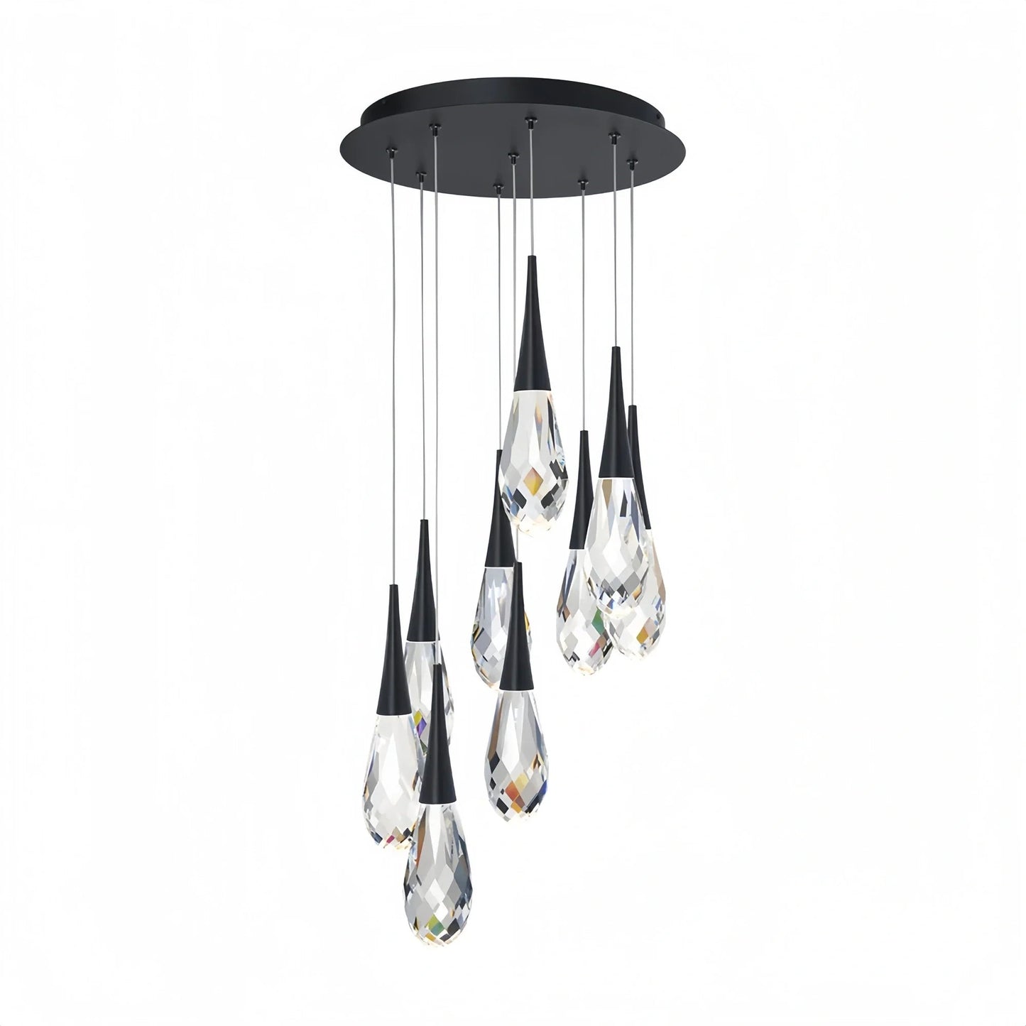 Hibiscus LED Multi Light Pendant Light Round Chandelier - Lightings Menu