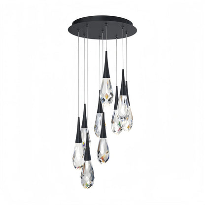 Hibiscus LED Multi Light Pendant Light Round Chandelier - Lightings Menu