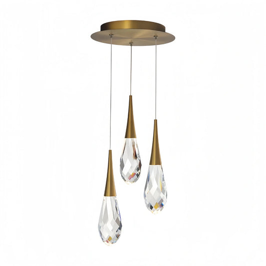 Hibiscus LED Multi Light Pendant Light Round Chandelier - Lightings Menu