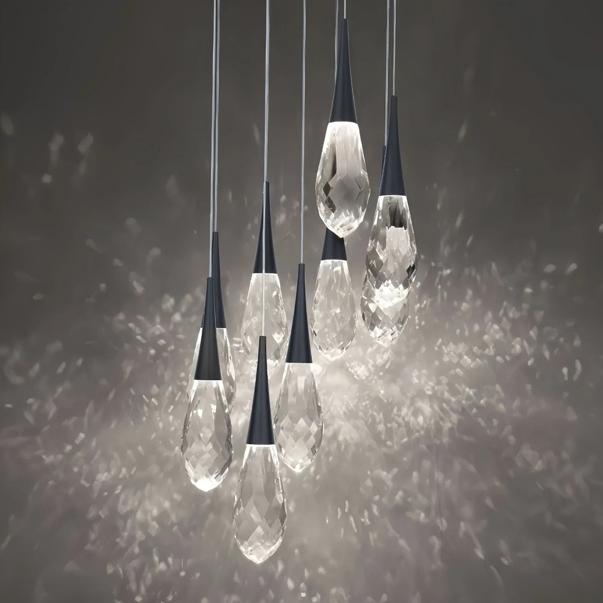 Hibiscus LED Multi Light Pendant Light Round Chandelier - Lightings Menu