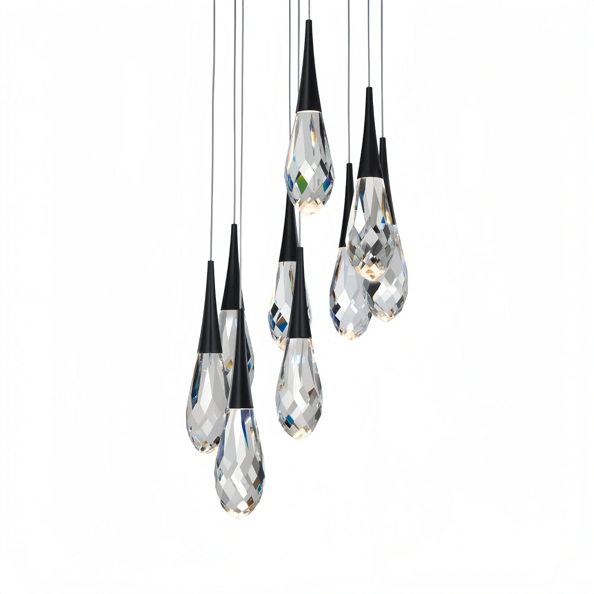 Hibiscus LED Multi Light Pendant Light Round Chandelier - Lightings Menu