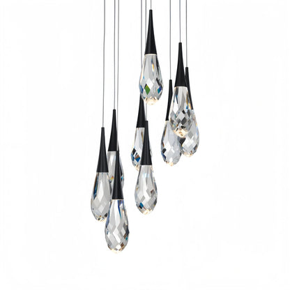 Hibiscus LED Multi Light Pendant Light Round Chandelier - Lightings Menu